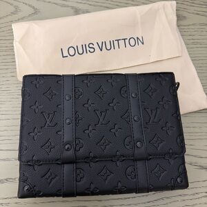 Louis Vuitton Black Embossed Monogram Bag